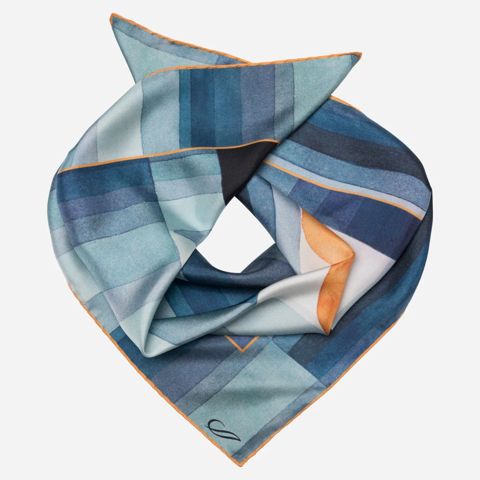 The Harbinger of Autumn - Hand Rolled Silk Neckerchief